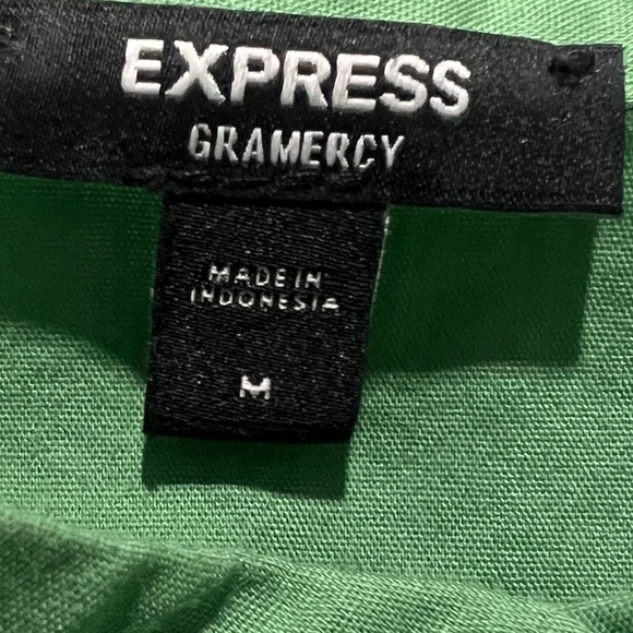 Express Green Ruffle Sleeve Top - Picture 3 of 6